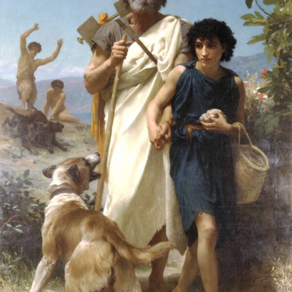 Homer And His Guide by Bouguereau