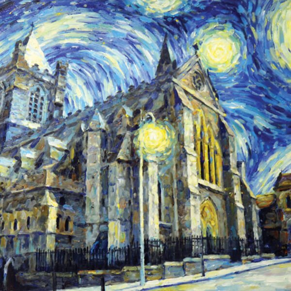 Starry night over Dublin “Christ Church”