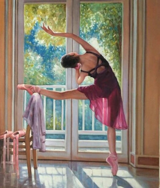 Ballet Dancer 1  60cm x 90cm REDUCED