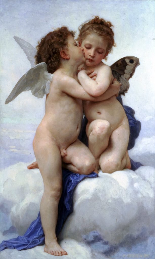 First Kiss by Bouguereau
