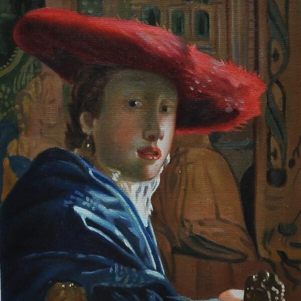 Girl With A Red Hat by Vermeer