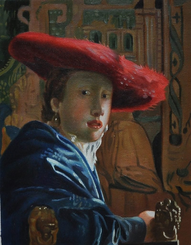 Girl With A Red Hat by Vermeer