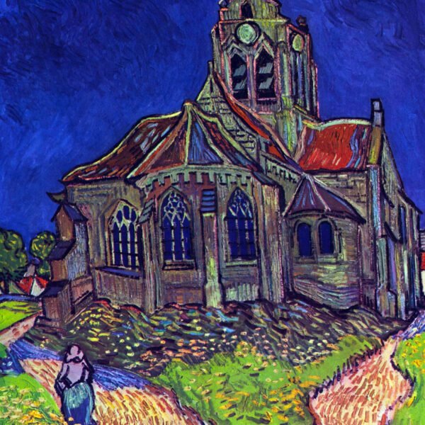 The Church of Auvers by Van Gogh