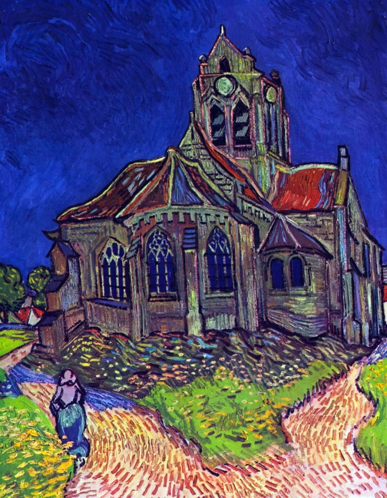 The Church of Auvers by Van Gogh