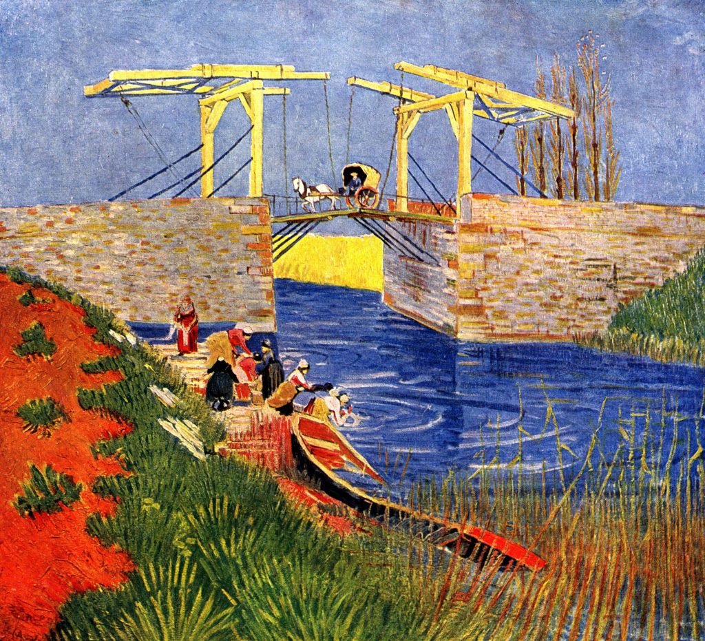 The Langlois Bridge At Arles by Van Gogh