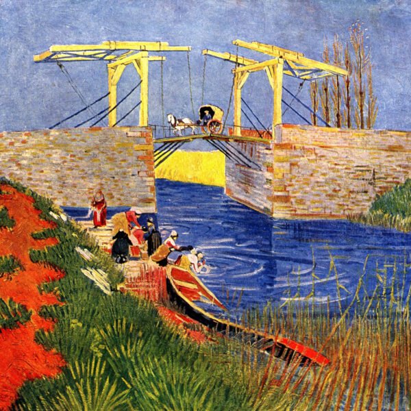The Langlois Bridge At Arles by Van Gogh