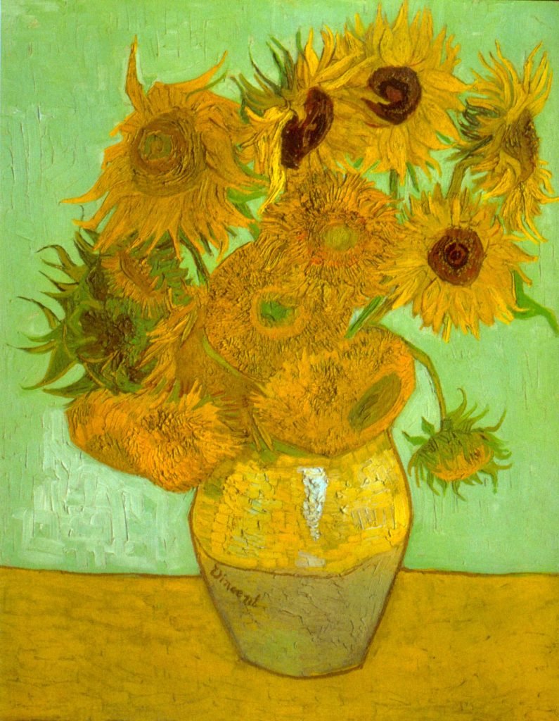 Twelve Sunflowers by Van Gogh