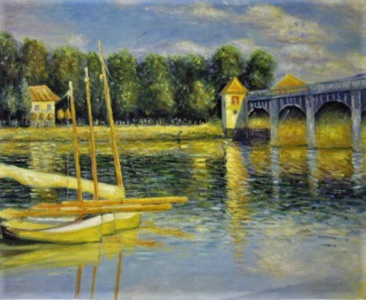 Monet The Bridge at Argentuil