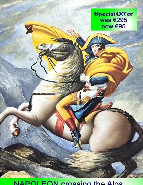 Napoleon Crossing The Alps 6cm x 90cm
