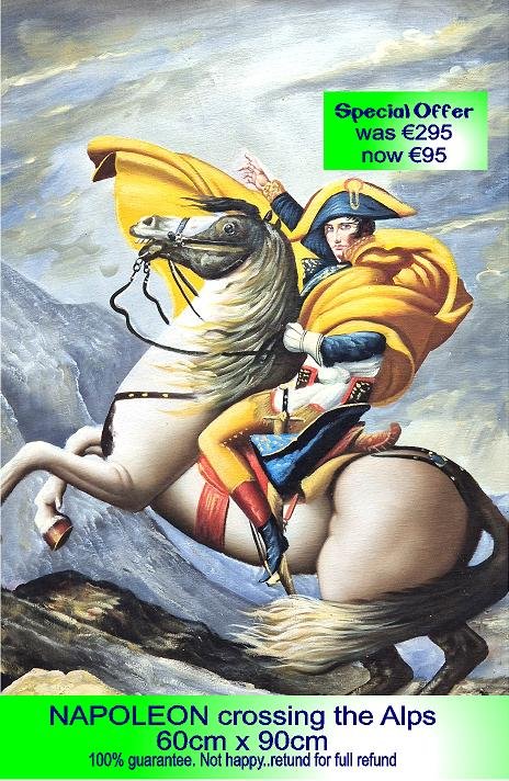 Napoleon Crossing The Alps 6cm x 90cm