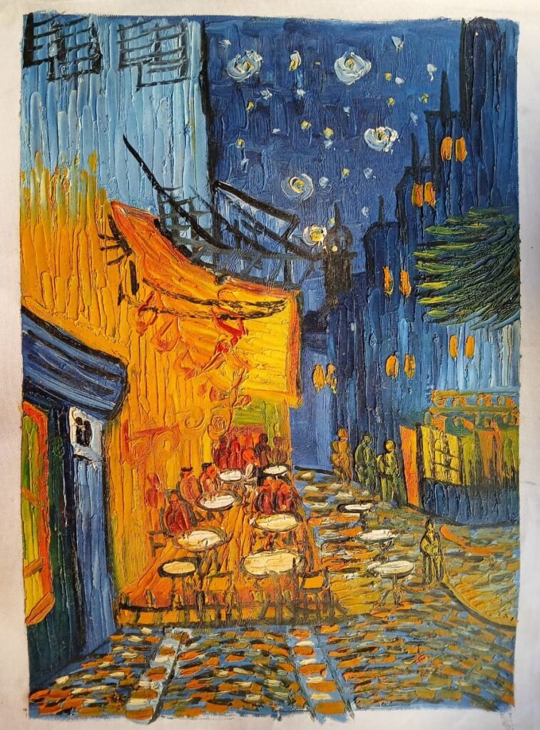Café Terrace at Night 30cm x 40cm